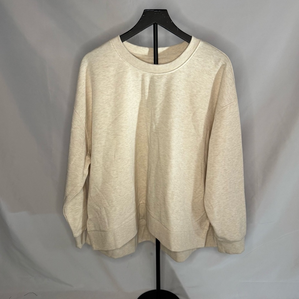 Body & Sol Cream Pullover Sweatshirt Size 2XL E.U.C.